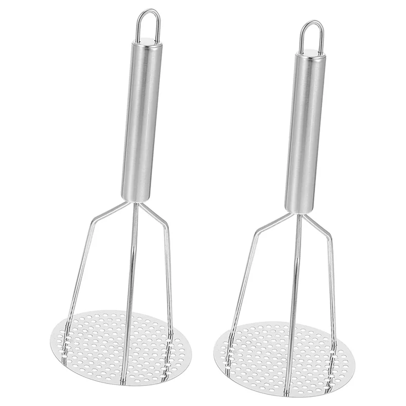 Food Grade Metal mash potato ricer Durable Metal Wire Manual Dual Press Stainless Steel Potato Double Press