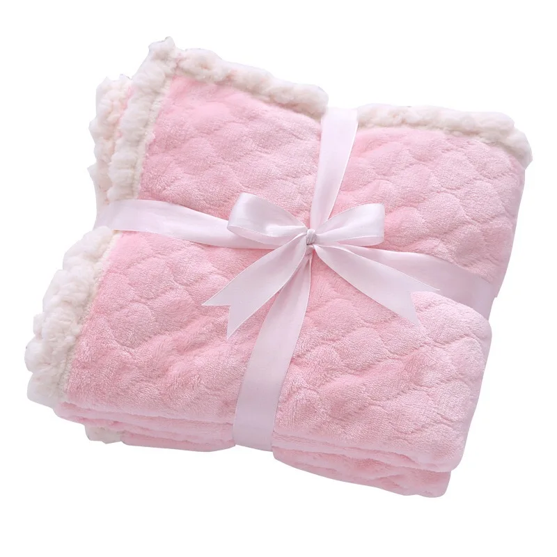 Супер мягкое роскошное Двухслойное одеяло из 100% полиэстера фланелевое корейское