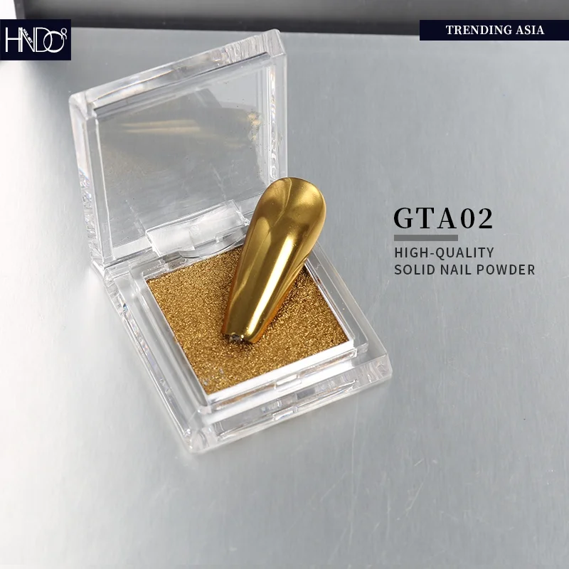 FEISHI, модный Лидер продаж, квадратный слюдяной порошок для ногтей, гель для ногтей, твердый волшебный зеркальный блестящий Пигментный Порошок для маникюрного салона