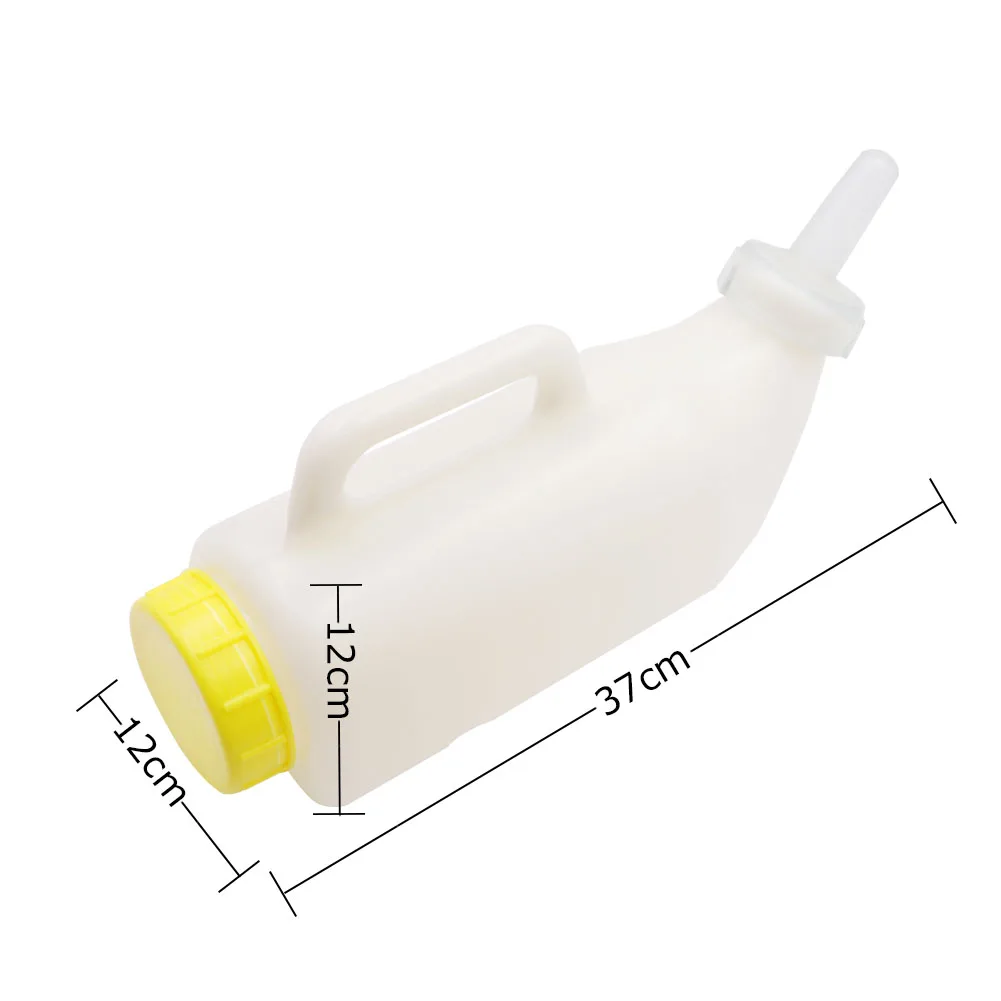 2 л бутылочка для кормления животных телят с сосками горизонтальная питья