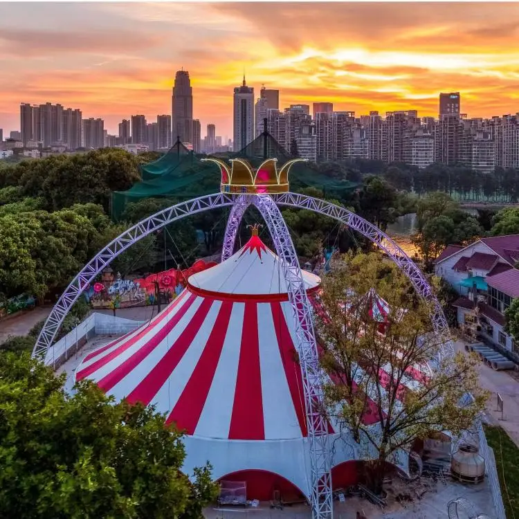 Outdoor Custom Circus Performance Tent PVC Waterproof And Durable Large Amusement Park Tent