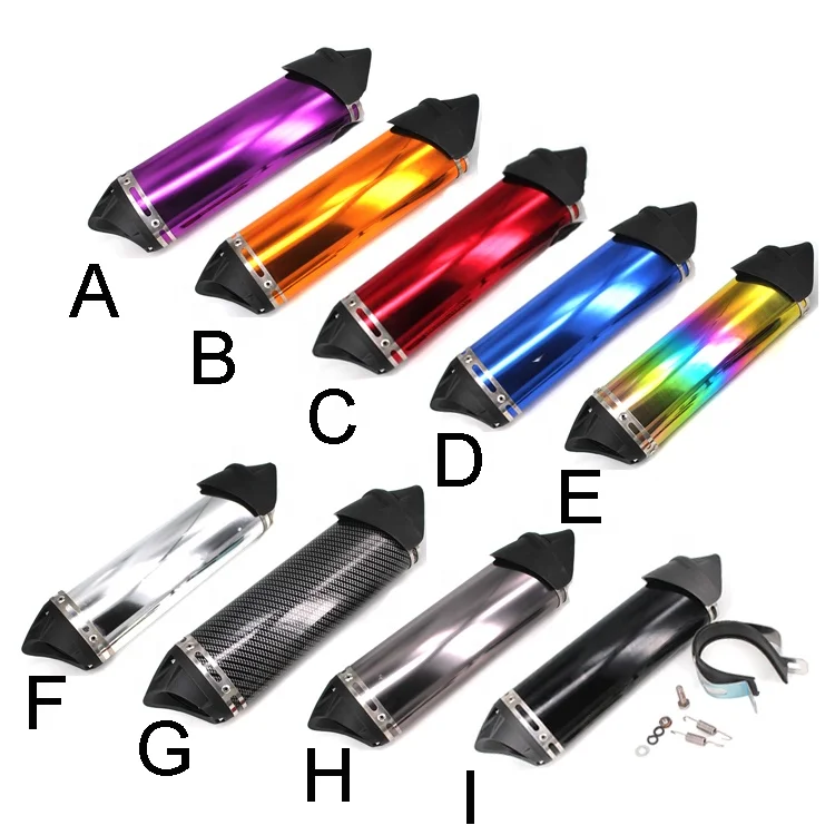 Универсальные мотоциклетные выхлопные трубы 38 мм из нержавеющей стали