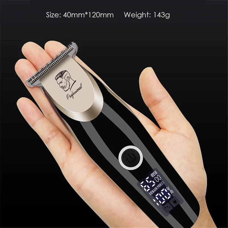 Champagne Gold Electric Rechargeable Hair Trimmer Hair Cutter Clipper