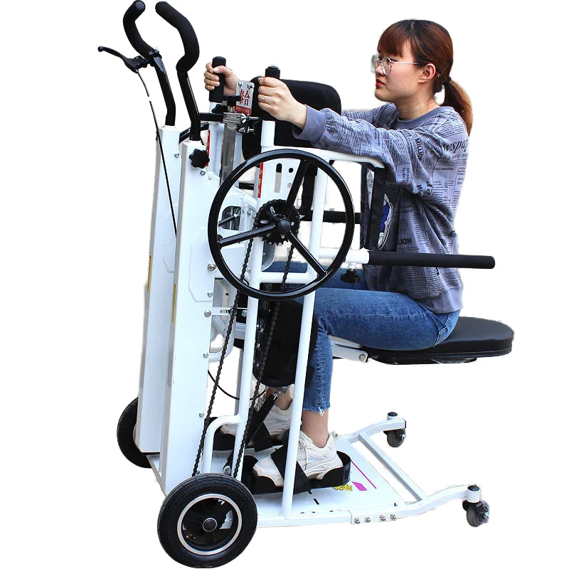 Manufacturer Direct Electric Wheelchair for Paraplegic Elderly Standing up Exercise Simulation Standing Aid for Disabled Walkers