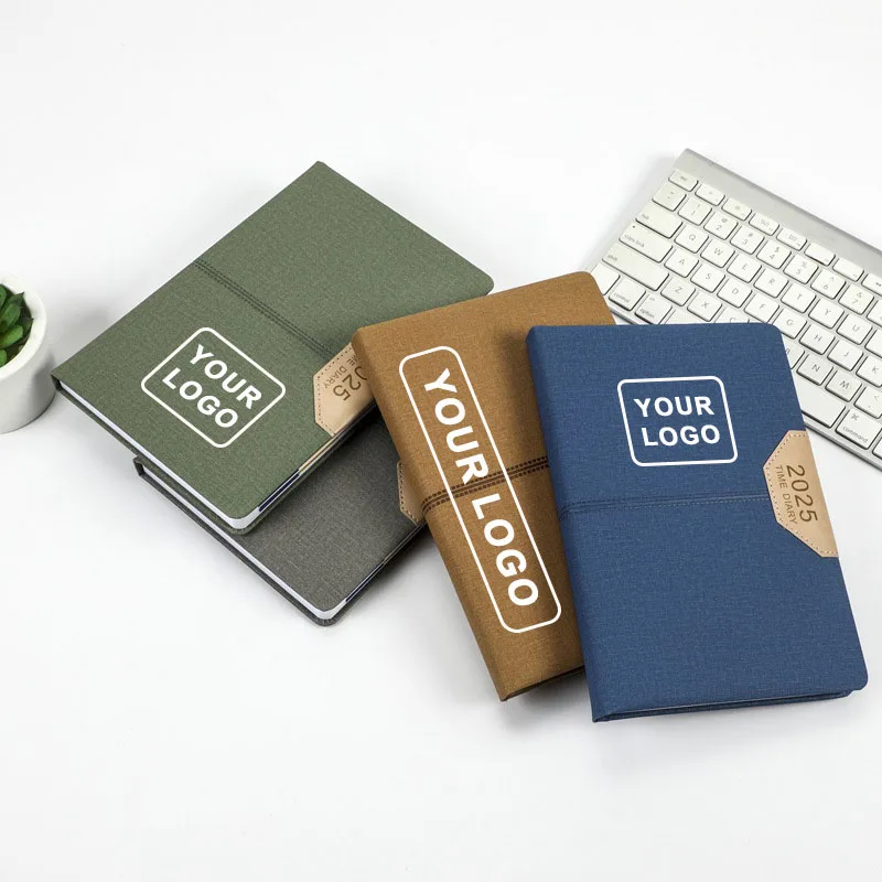 2025 Business English Schedule Book Journal Planner Spanish Efficiency Book Executive Diary Notebook Custom Agenda