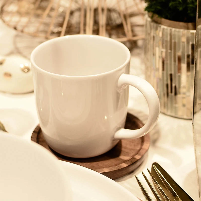 Новинка, высокое качество, быстрая доставка, изысканная белая кружка, керамический фарфор, оптовая продажа из Китая