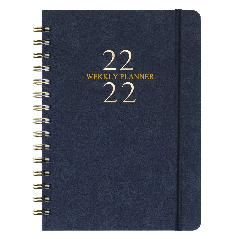 Print book organizer boss babe manifestation non-dated monthly weekly linen devotional journal customized men notebook planner