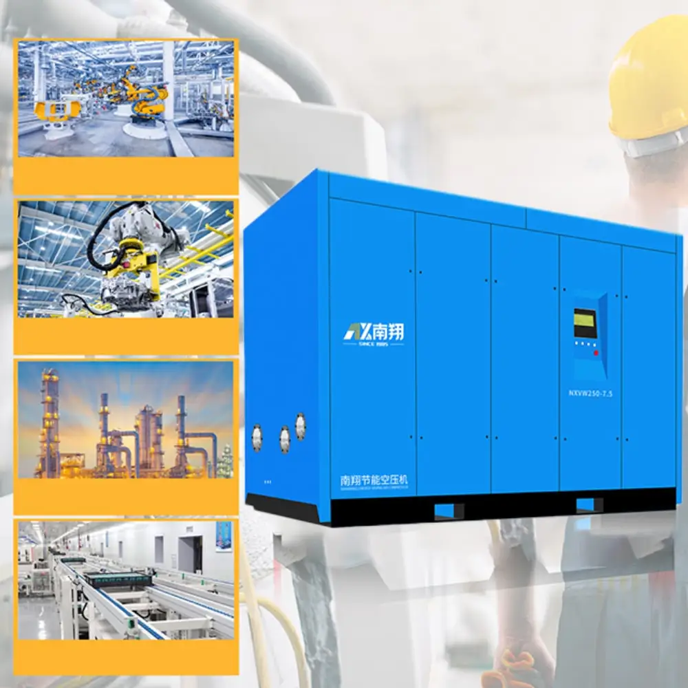 China Super Silent Compressor 271cfm Oil-Free Screw Type Air Compressor 45kw 60ph Two-Stage Screw Air Compressor