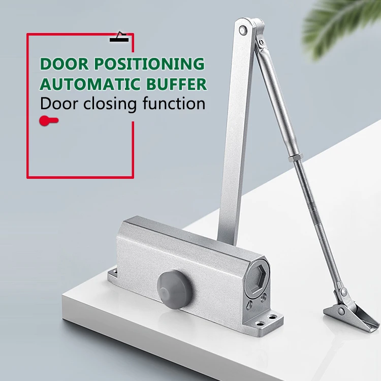 Adjustable speed hydraulic door closer heavy duty Aluminum automatic door closer 65-85KG door closer