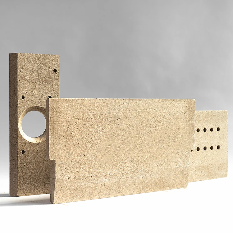 Fireproof insulation expanded vermiculite board 25 mm for wood stoves inner liner