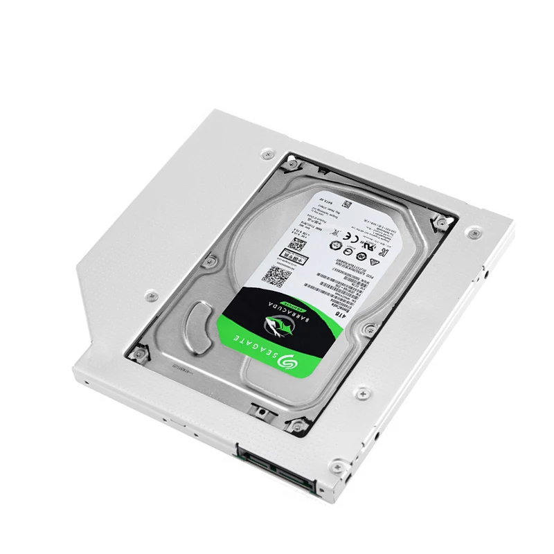 Алюминиевый адаптер для жесткого диска 9 5 мм Sata3 SSD Cd/dvd-rom Оптический отсек ноутбука второй HDD Caddy