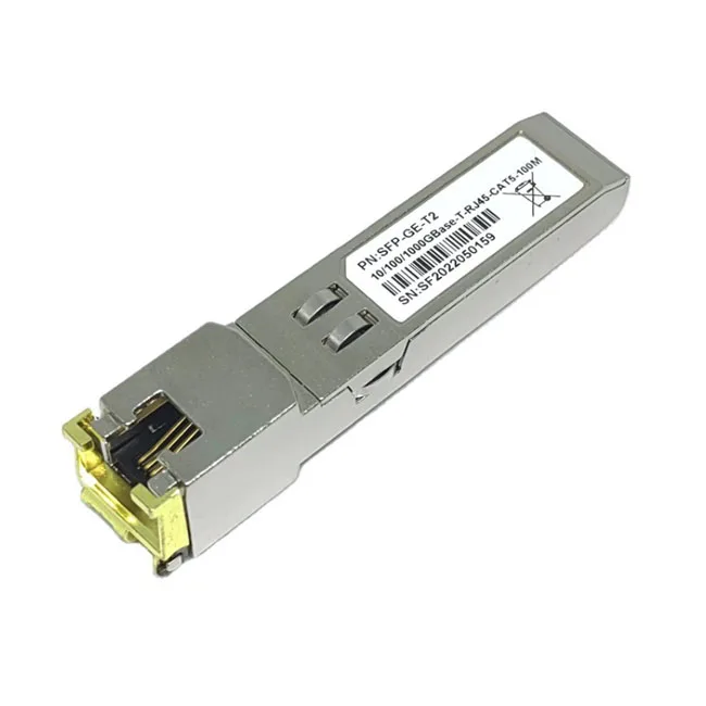 Волоконный модуль приемопередатчика SFP RJ45 медный Ethernet к