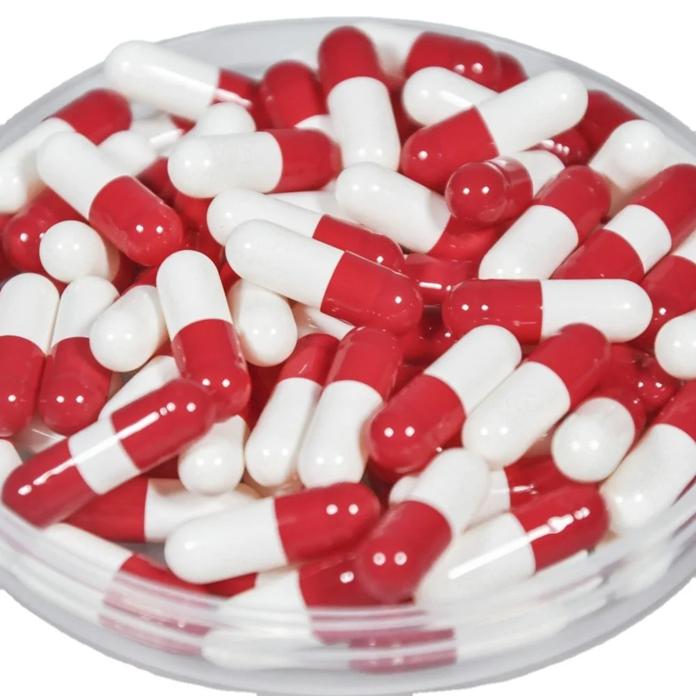 Red/Blue/Green White Wholesale High Quality Halal  Empty Bovine Gelatin Capsules size 000 00 0 1 2 3 4