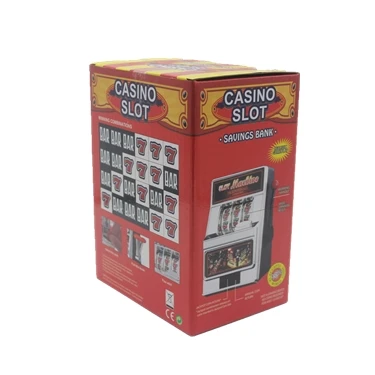 Creative Game Machine Casino Jackpot Slot Fun Coin 2-in-1 Slot Machine Money Box Toy