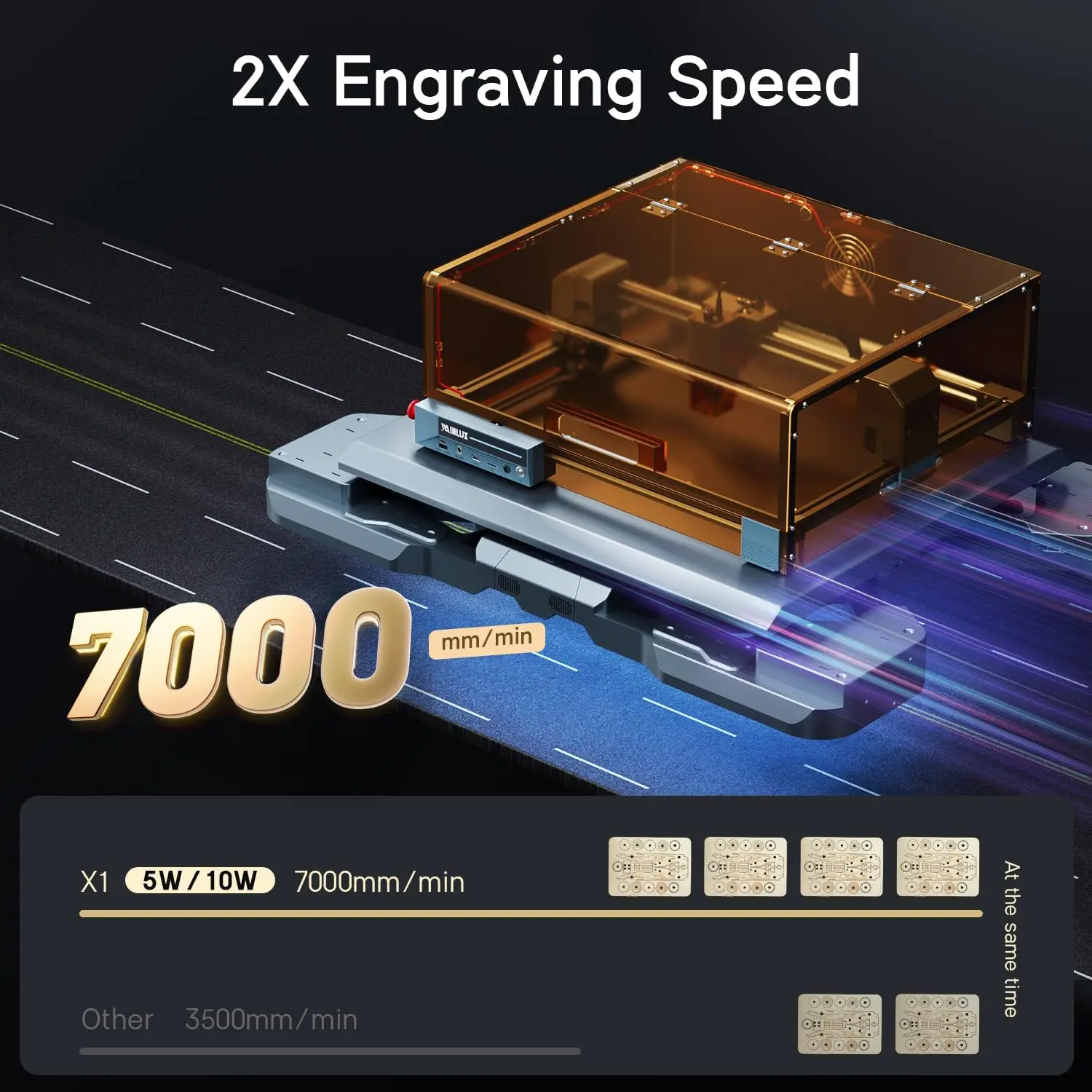 Professional Laser Printer Glass Engraving Machine Steel and Metal Engraved Cutter for Wood and Small Business wood printing