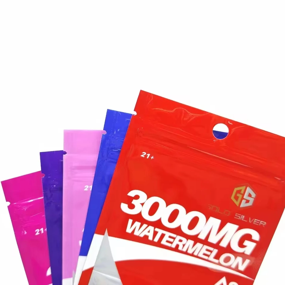 Wholesale Customized Aluminum Foil Plastic Bag Three Sides Heat Sealing Bag With zipperg bags