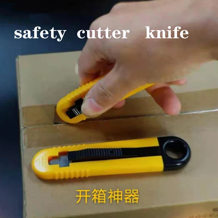 Automatic rebound knife for both hands safety utility knives plastic box cutter