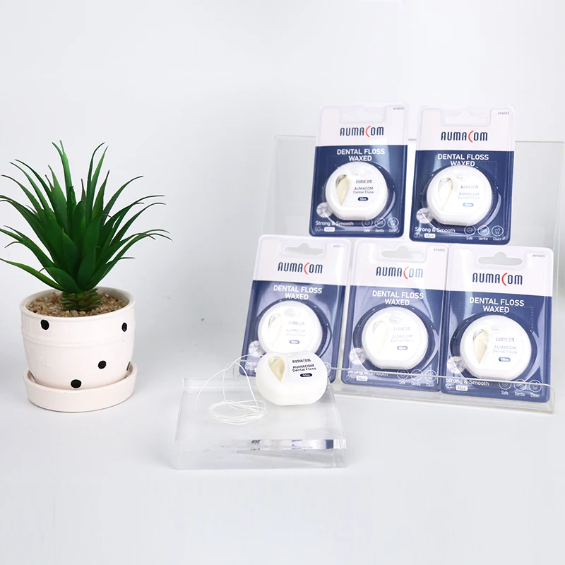 OEM Logo Private Label Wholesale Price Round Flat Line Nylon PTFE 50M Dental Floss Manufacture