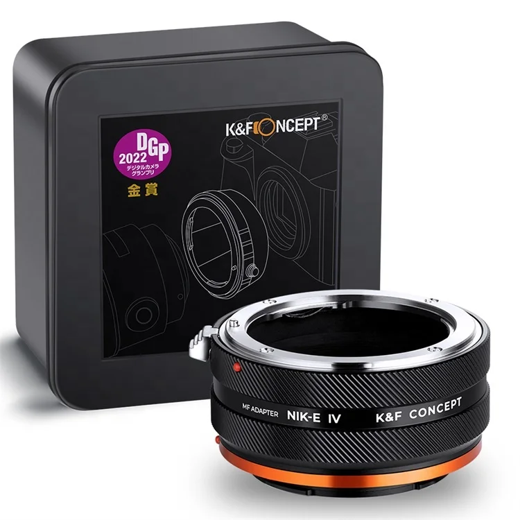 K&F Concept High Precision Lens Mount Adapter NIK-NEX for Nikon F Series Lens to Sony E Series Mount Camera