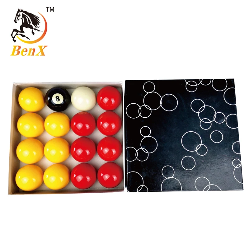 Yellow&Red balls  57mm  Benxiao Billiard Casino Pool Balls Yellow&Red balls  57mm B grade