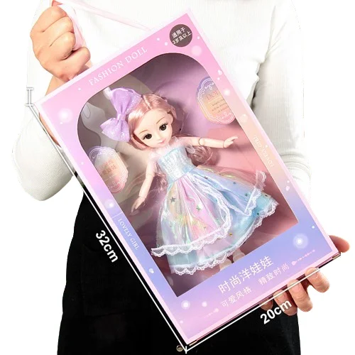 2024 Hot Selling Lovely 20cm Doll Dress Up Doll Clothes Or Princess Kids Girl Toy Birthday Gift Doll