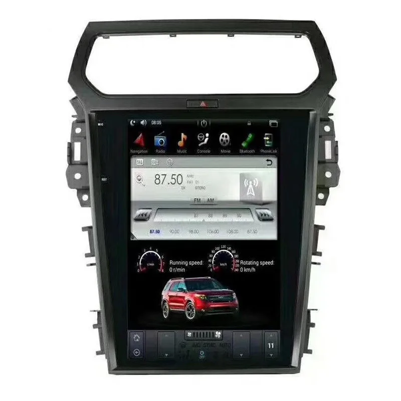 PX6 Tesla Android car video radio Gps Navigation 4+64GB For Ford Explorer 2011-2019 with CarPlay Stereo Car DVD Player Audio