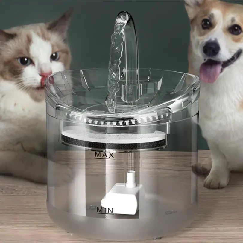 Food Grade Plastic Circulating Filtration Sensor Function Cat Water Fountain Dog Water Dispenser Automatic Pet Drinking Fountain