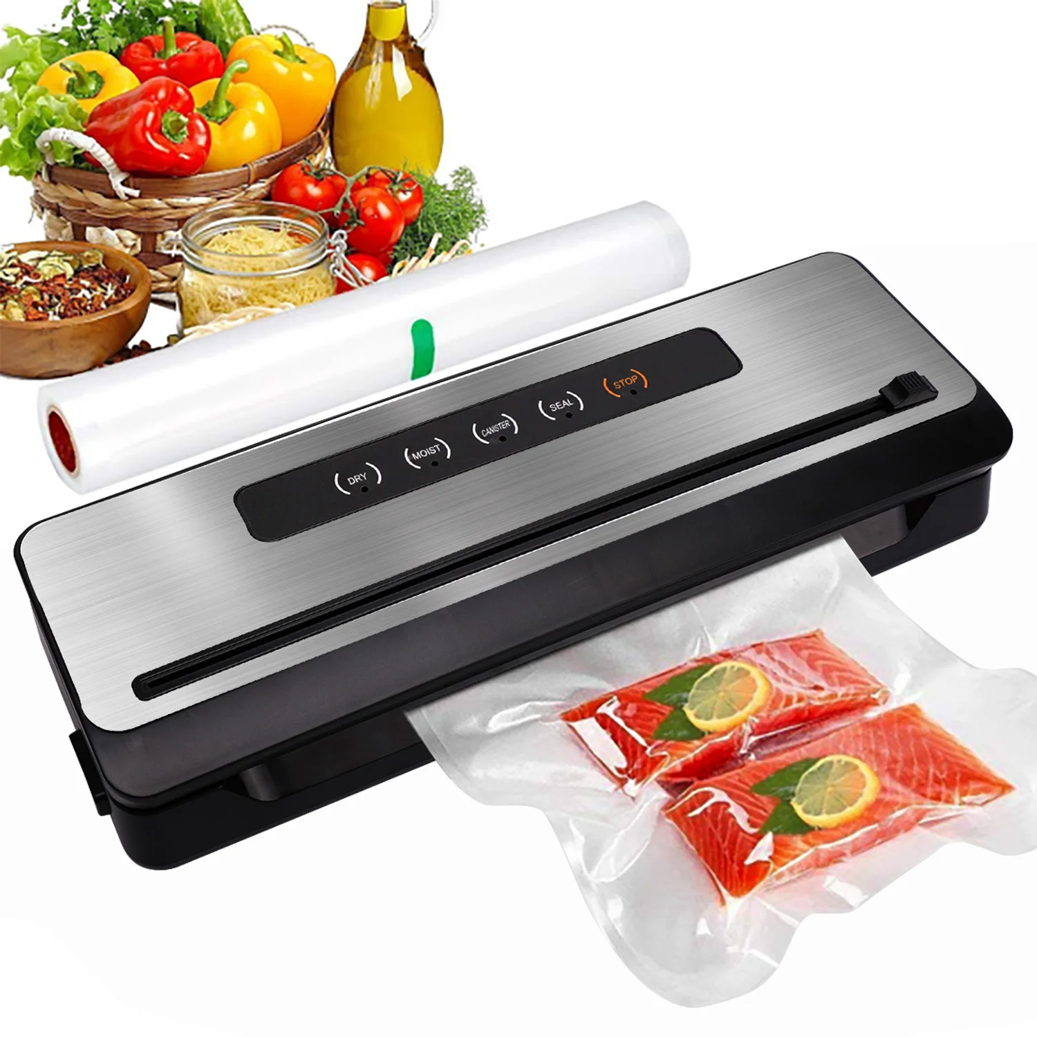 OOTD Stainless Steel Sealing Machine Double Pump Available Professional Vacuum Sealer