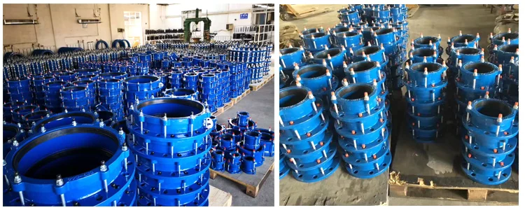 Flexible universal coupling flange adaptor dismantling ductile iron gibault joints