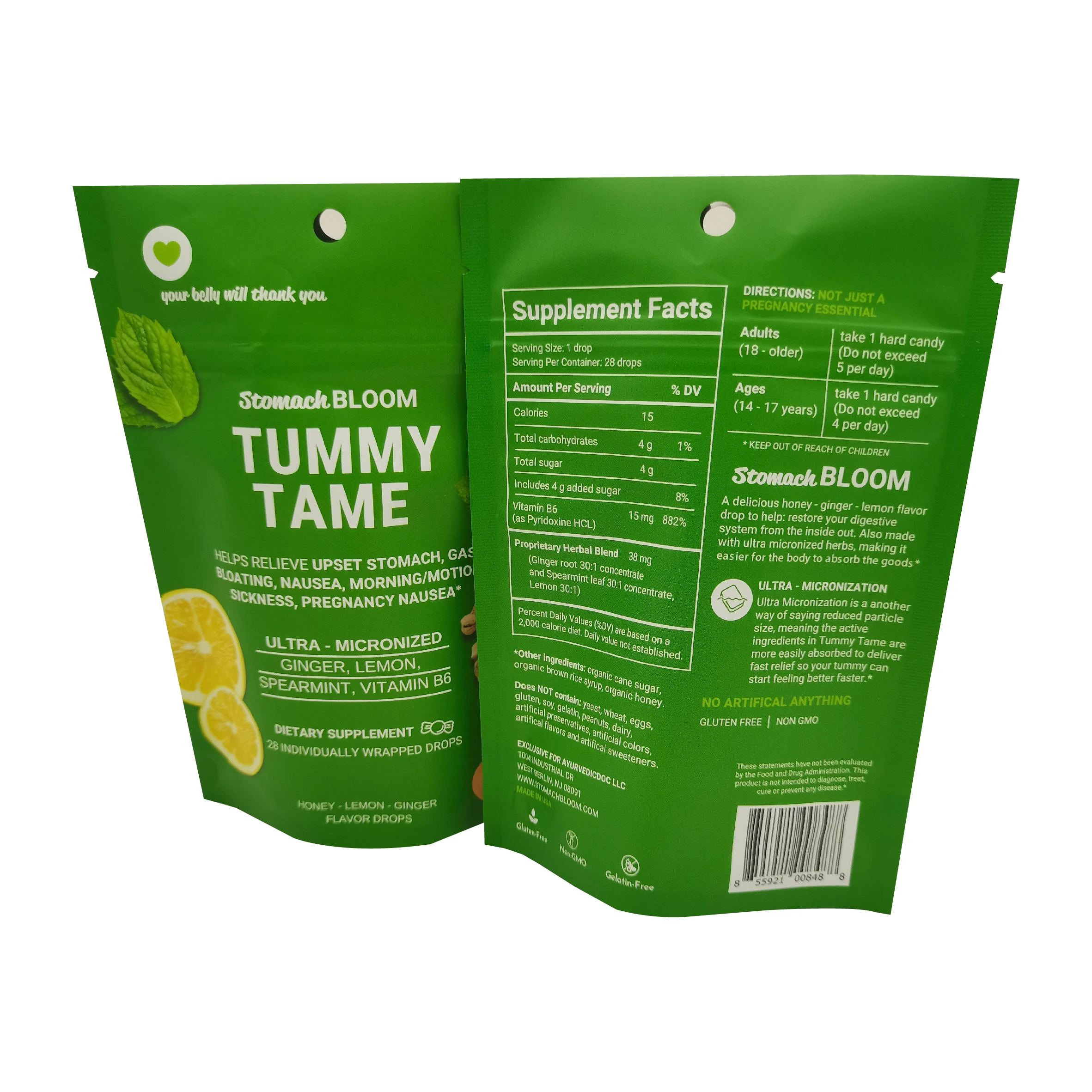 Custom Digital Printing Waterproof Aluminum Foil Zip Lock Stand Up Pouch Bag 3 Side Sealed Bag Pouch Snack Packaging Plastic Bag