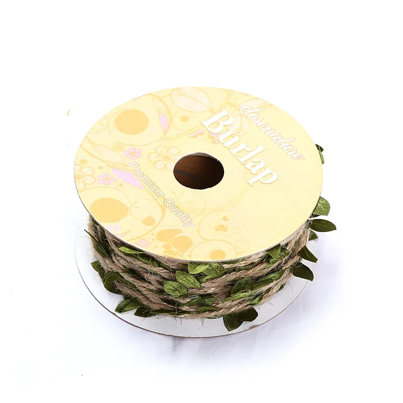 High Quality DIY Lovely Home Decoration Leaf Waxed Line Decorative Rope Hemp Rope