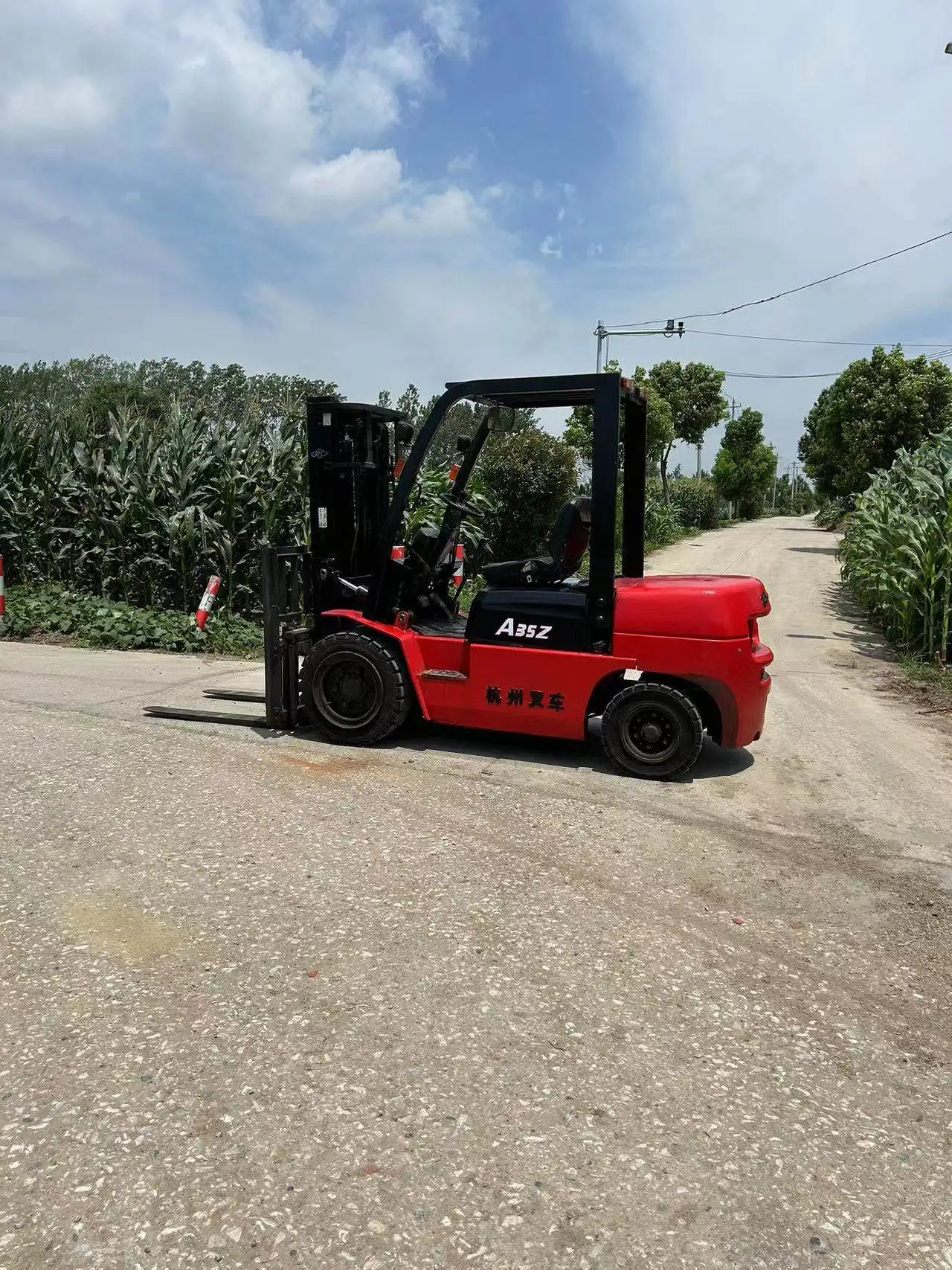Chinese top brand HANGCHA Secondhand HANGCHA A35Z Forklift Truck 3.5 Ton high efficient 2 forks Mining Machinery