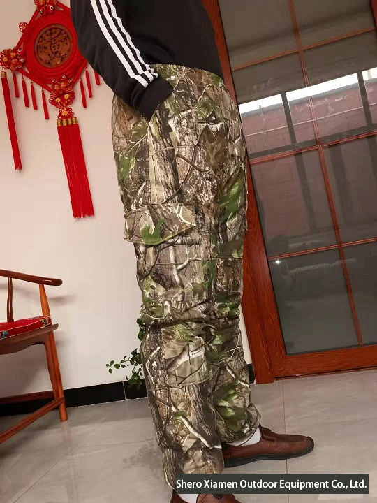 Outdoor Women Men Jungle Blaze Orange Cotton Soft Shell Wear Waterproof Hunting Camo Pants Hunting Trousers