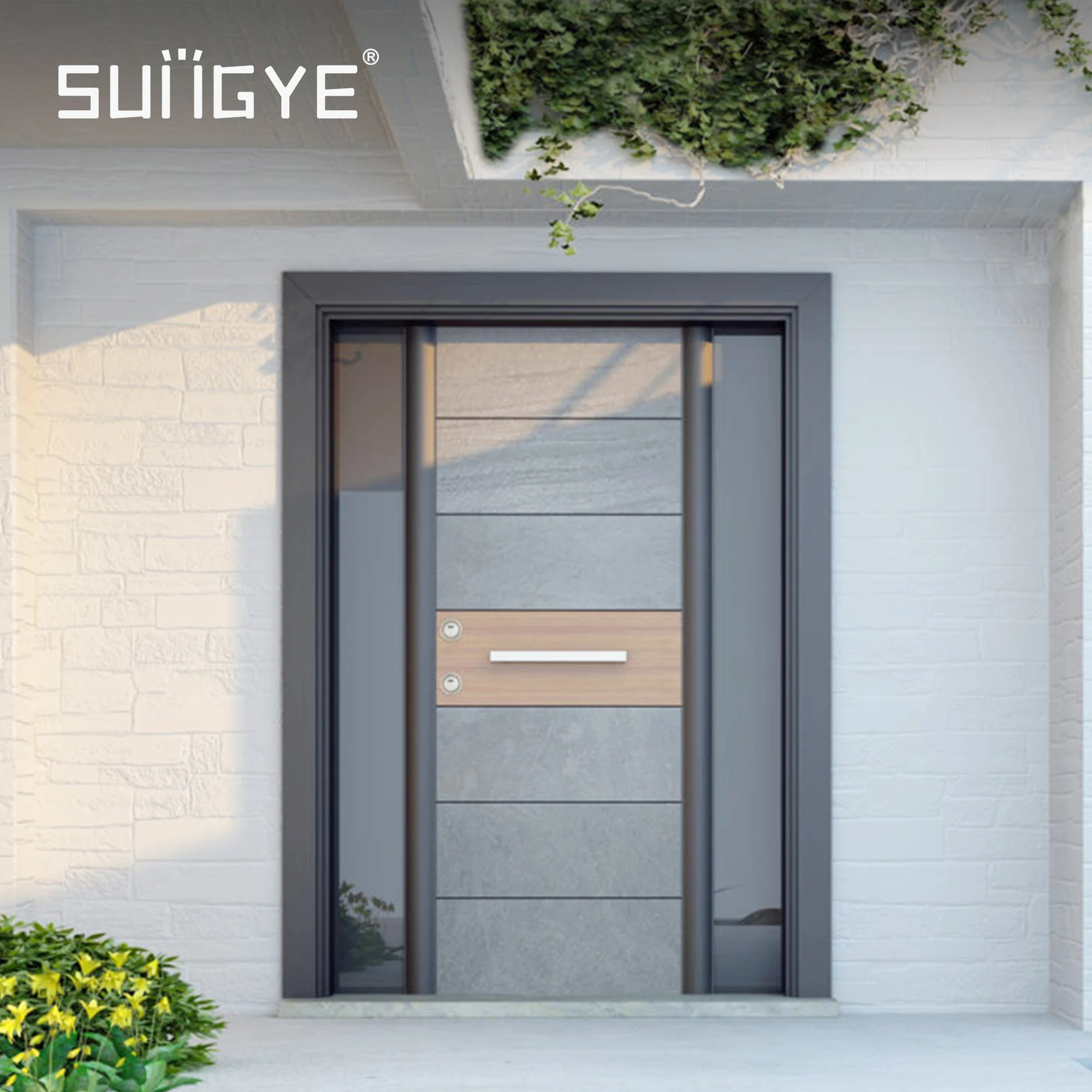 Modern Exterior Main Gate Door Designs Front Iron Entry Doors Entrance Security Steel Door For House