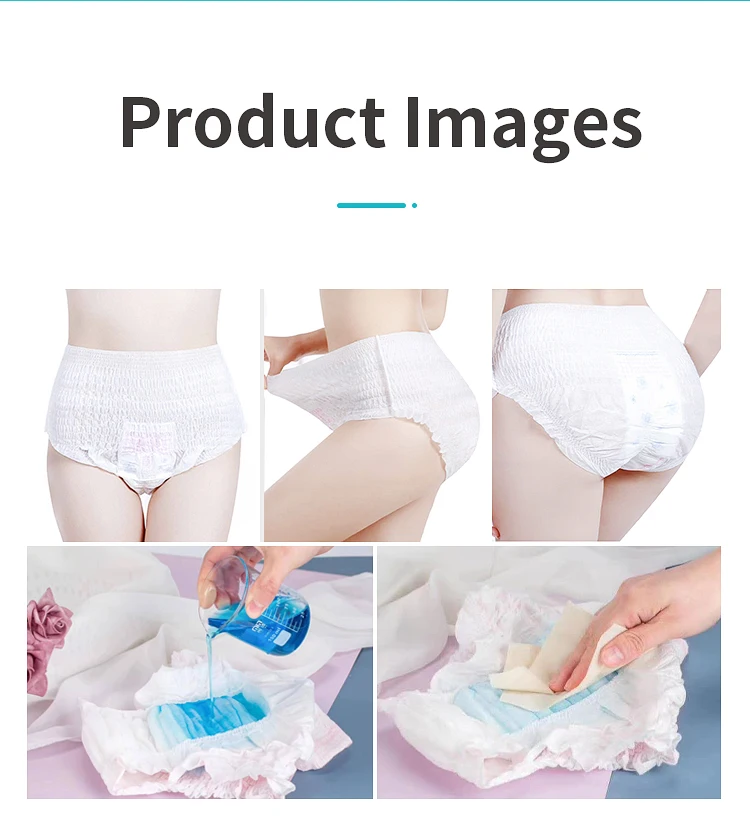 Besuper Wholesale Biodegradable Ladies Organic Sanitary Napkin Pant Women Menstrual Sanitary Napkin women diaper