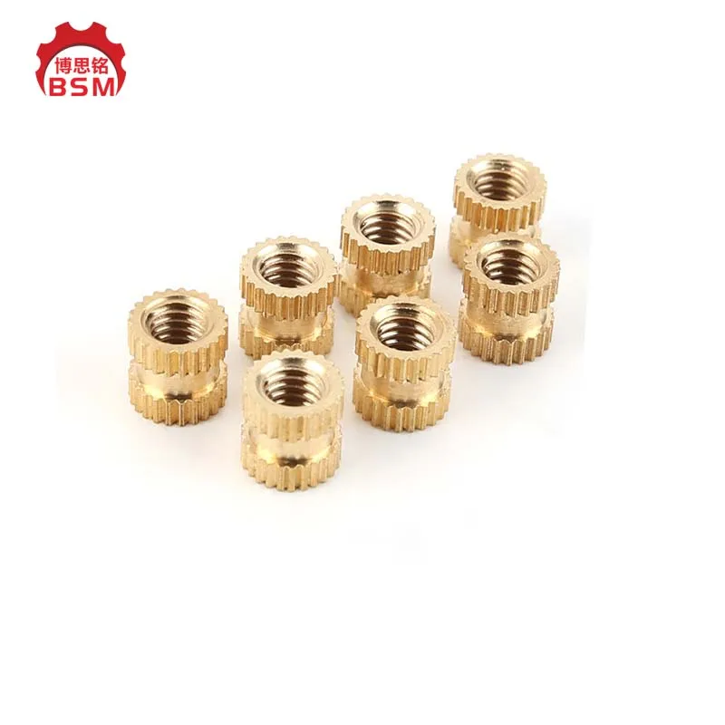 15 years Factory M2  M3 M4 Brass Threaded Inserts Plastic Knurled Nuts
