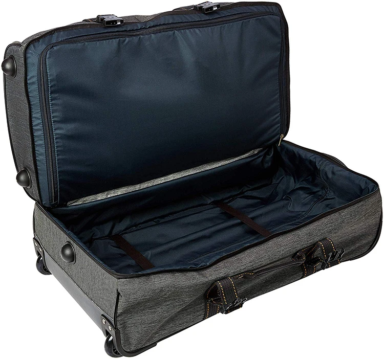 91 Litre Grey Rolling Travel luggage duffel bag with wheels