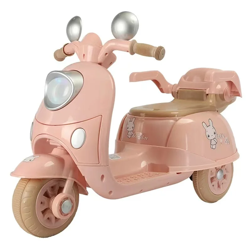 Children s electric motorcycle  boys and girls  battery car   can sit in a rechargeable toy car
