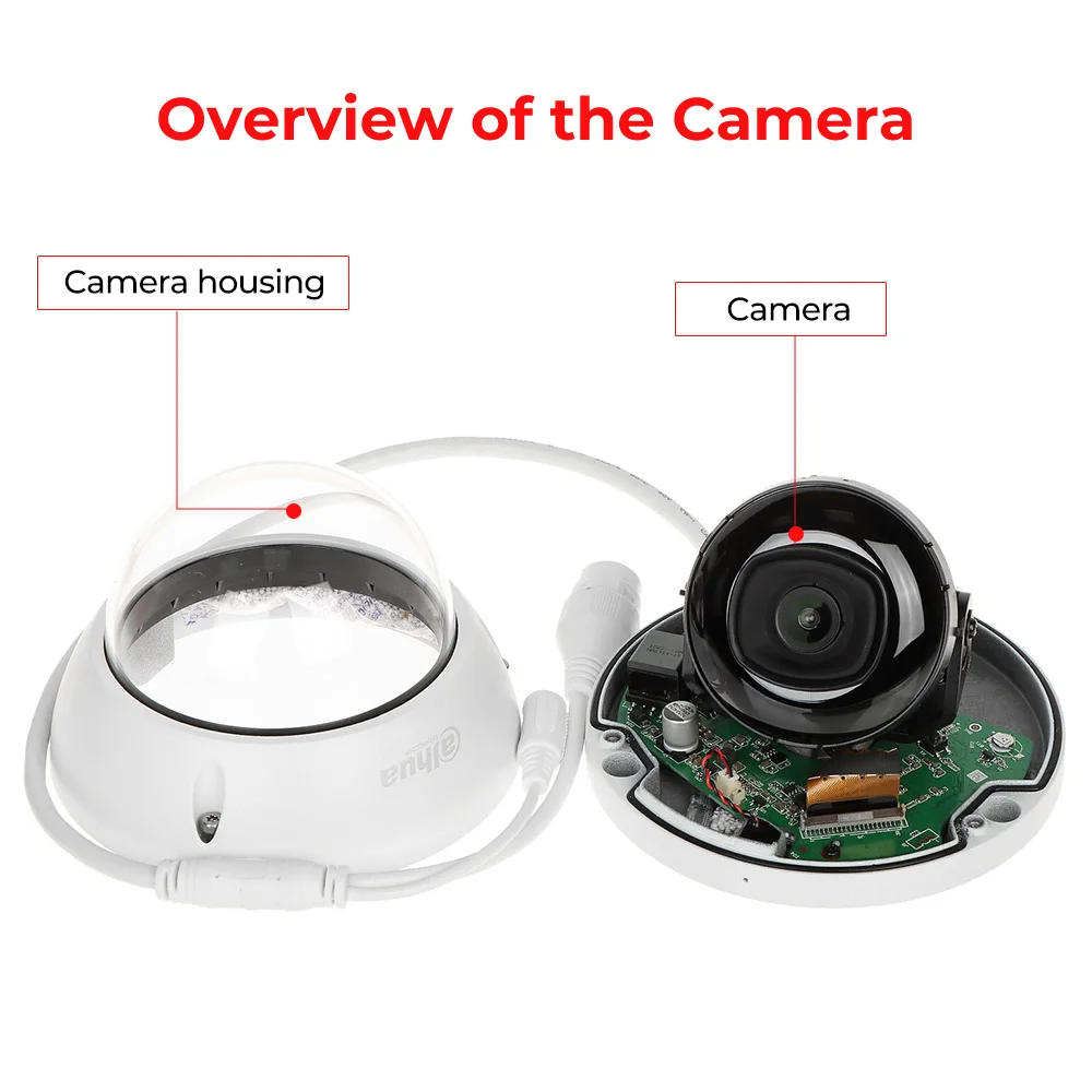 Dahua IR Starlight Night Vision Vandal proof IK10 Fixed-focal Wiz Sense 4MP Motion Detection Dome Outdoor IP Camera