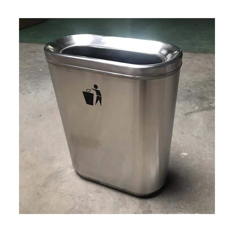 Customized Outdoor Stainless Steel Sorted Street Trash Can Waste Bin Indoor Household Kitchen Pedal Stainless Steel Trash Can
