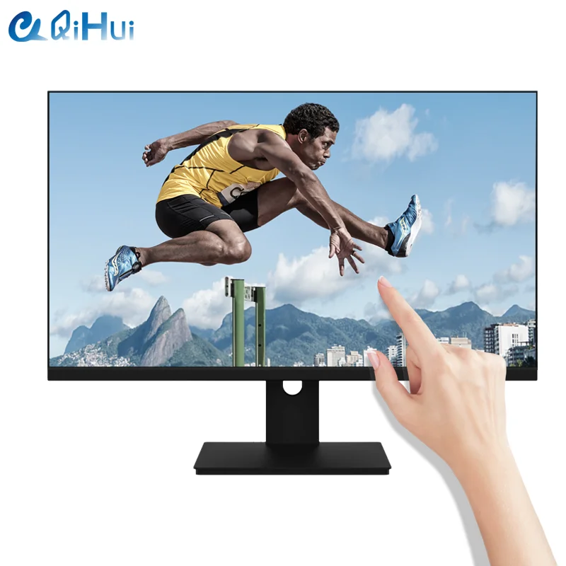 Qihui Best Popular 24 27 Inch 1920 X 1080 Ips 165hz Ultra-thin Zero Frame Touch Screen  4k Lcd Computer Monitor Pc