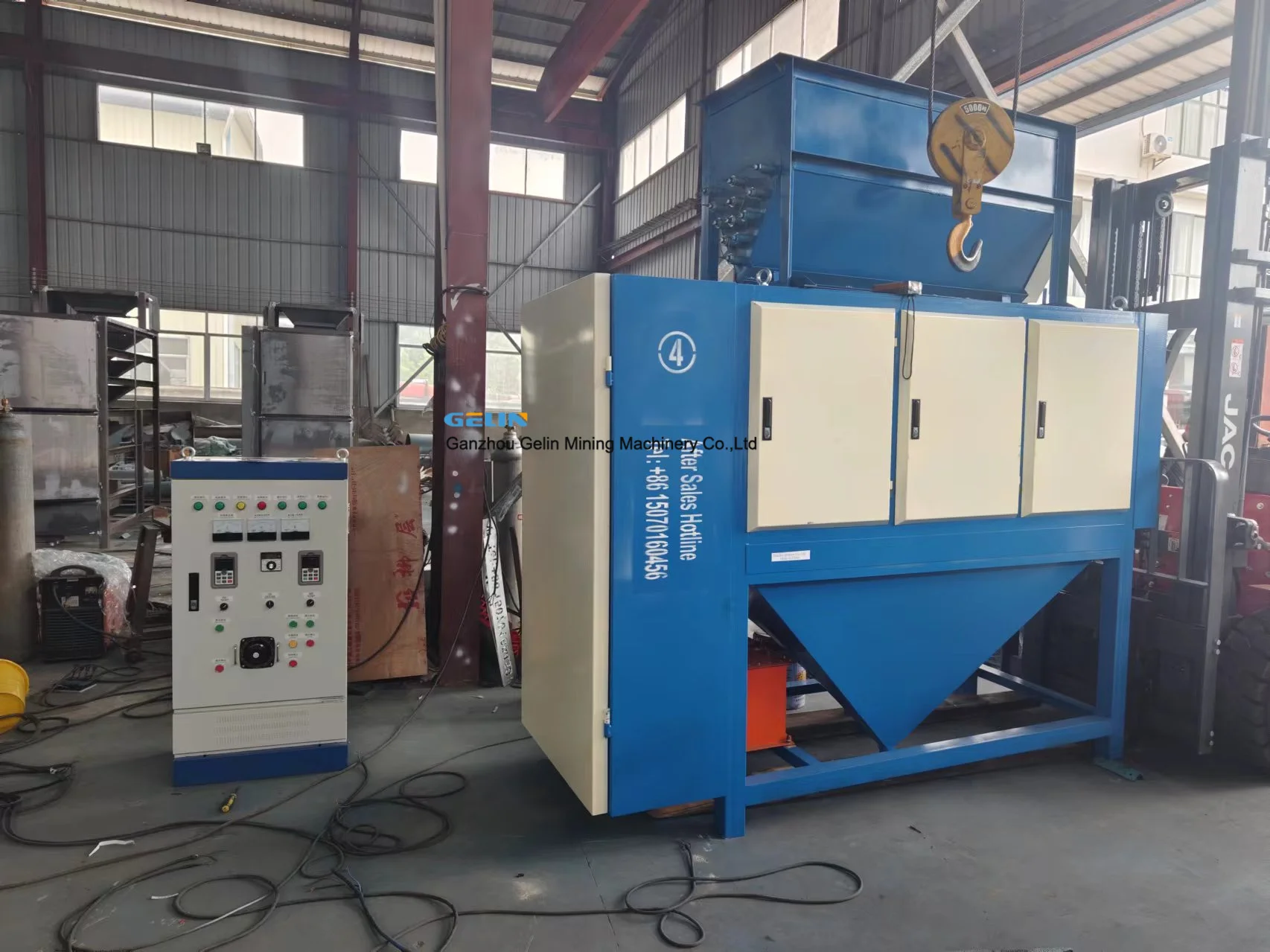 New Design Two Rollers Four Roll Electrostatic Drum Separator for Plastic Copper Aluminum Slag
