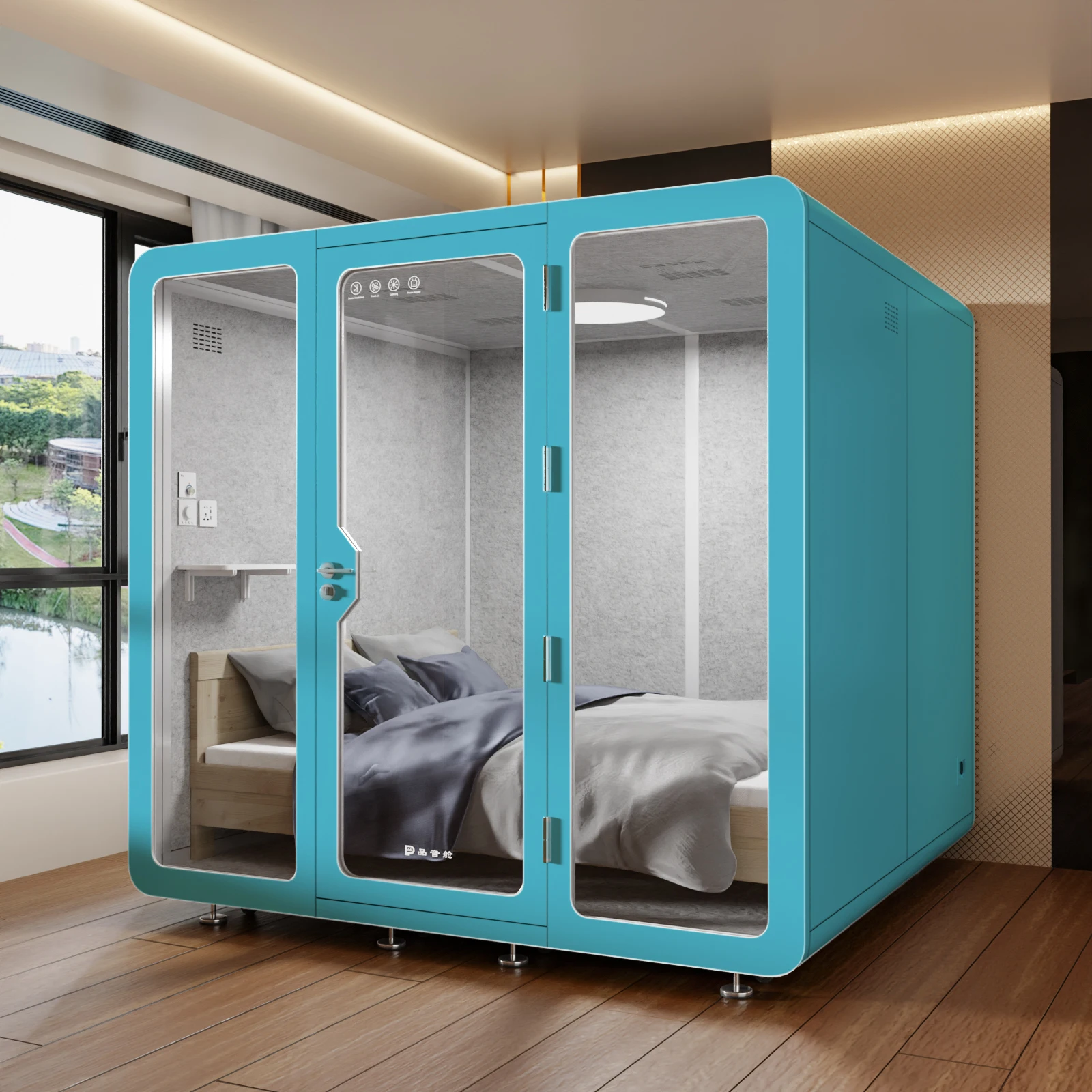 Assembled Mobile Portable Conference Room Studio Silent Private Office Cubicle Shed Soundproof 100% Soundproof Booth