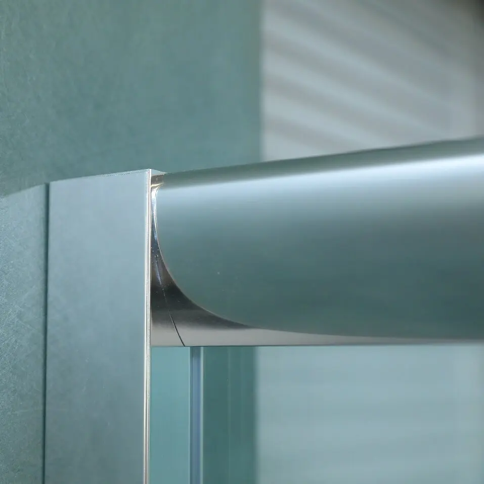 Glass Shower Cubicle White Color Hotel square Shape Standing Corner Sliding Door Shower Enclosure with Base