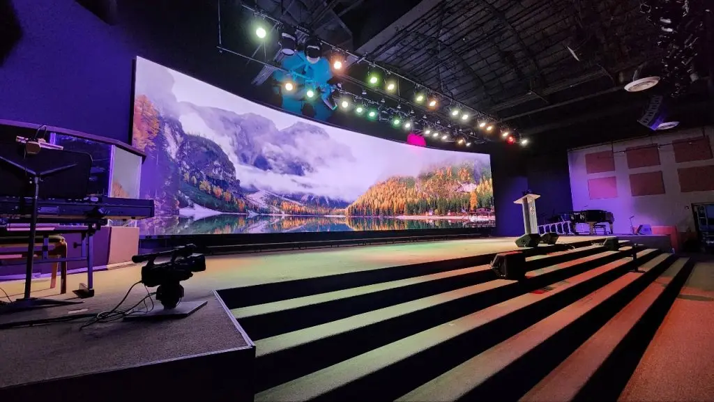 P2.6 P3.91 Indoor LED Screen display 4x3m truss-Turkey Outdoor Rental led screen for events Wedding stage