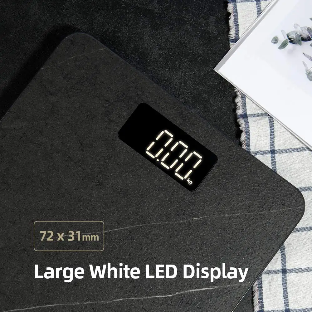 Electronic body scale weiging bathroom scale 180kg with hollow-carved design in platform