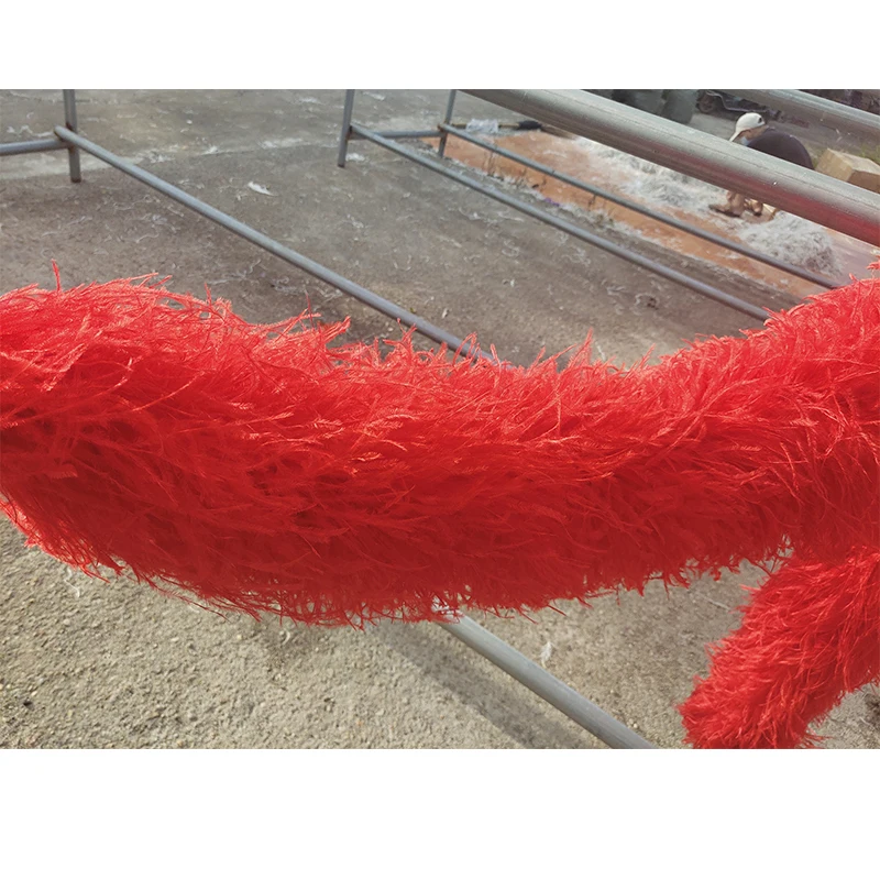Red Feather Wholesale Ostrich Feather Boa White large Feathers Woman Lady Dress Coat Vest Skirt Bag Pants Plumas Heels