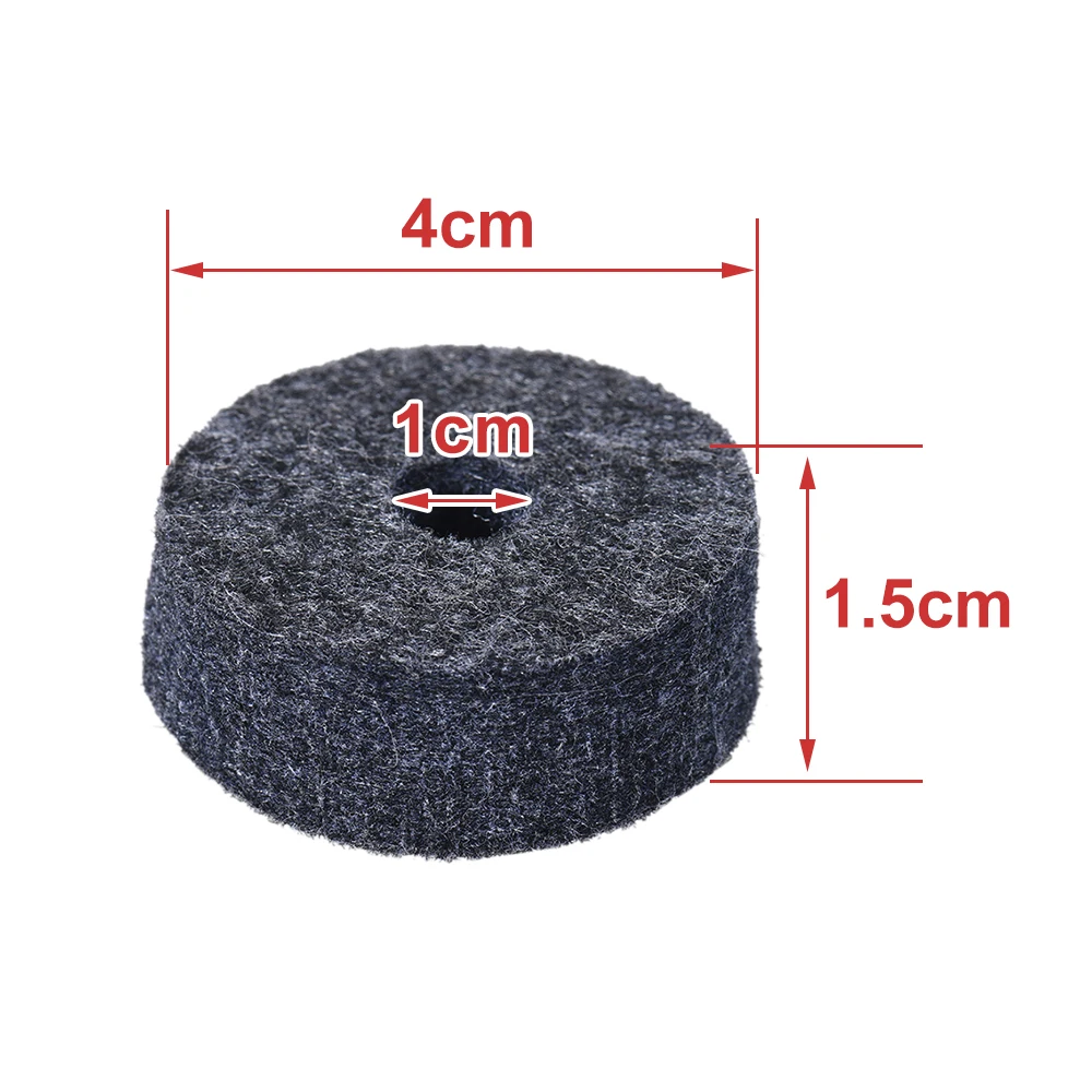 Cymbal Felts Crash Cymbal Clutch Felt Drum Set Cymbal Stand Felt Washer Medium Size Gray