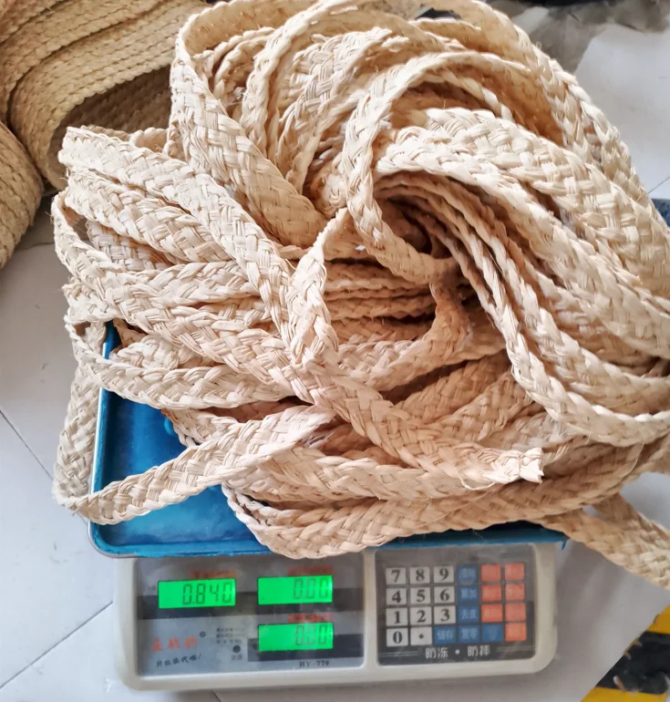 Niyang factory natural raffia handmade bag arts and crafts or packing use straw raw material