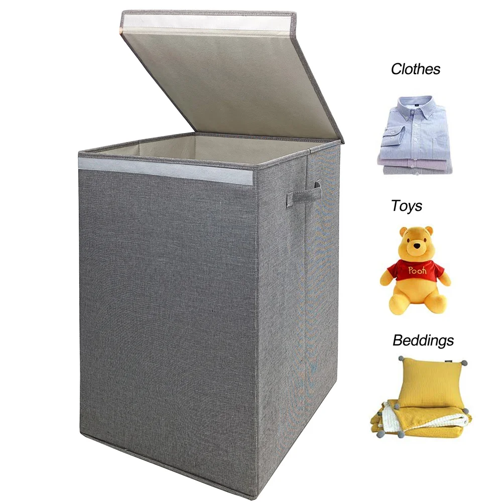 Slim Laundry Hamper with Lid